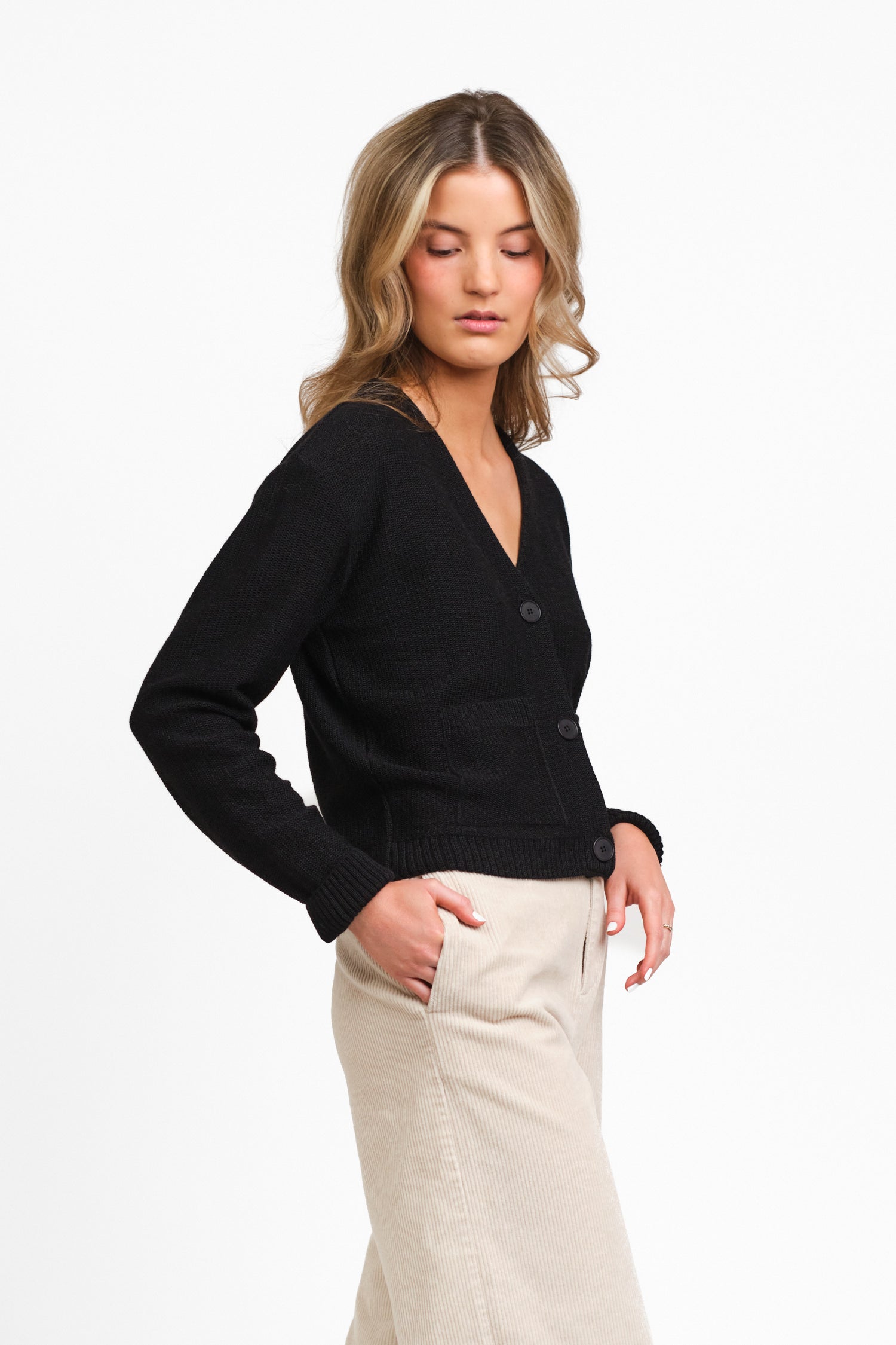PETIOLE cardigan, black
