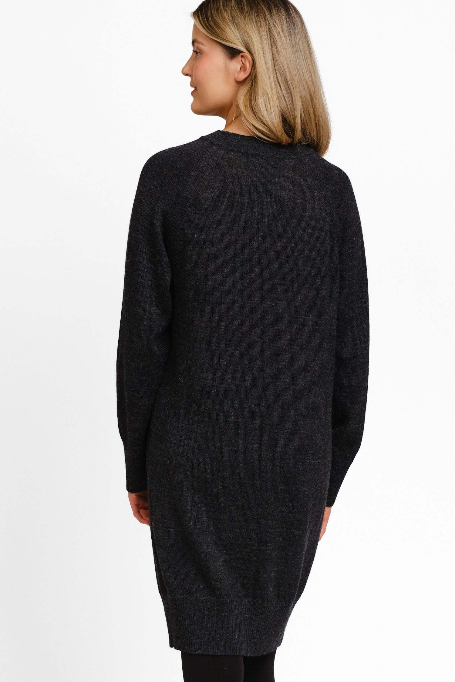 Shine Dress Charcoal