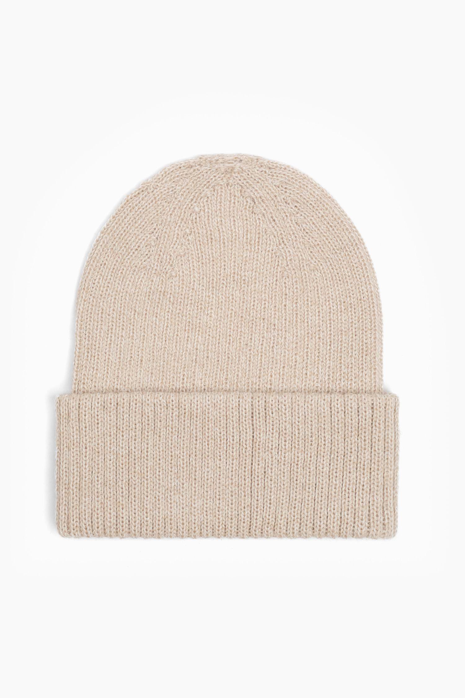 Beanie Beige Fold