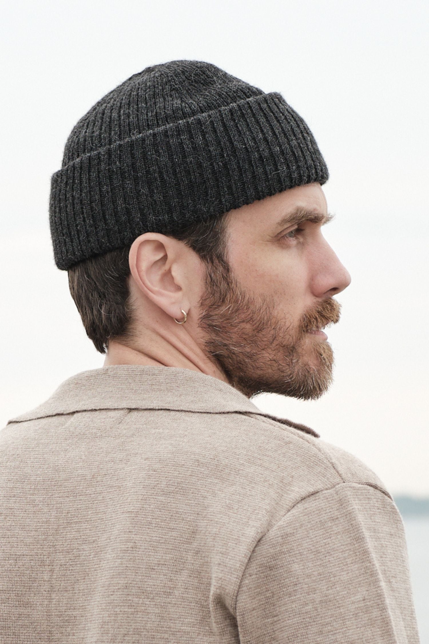 Fold Beanie Dark Grey