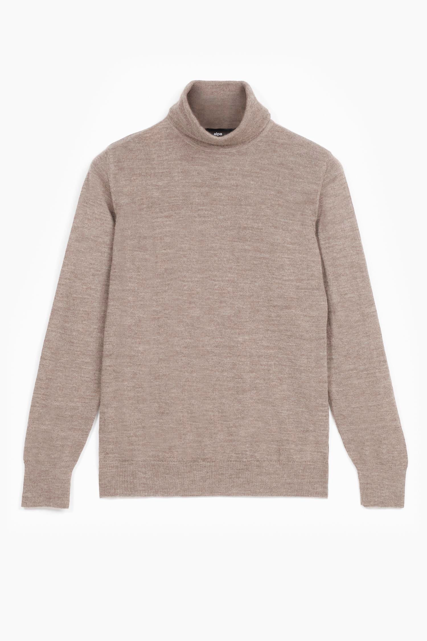 Smooth Turtleneck Dark Greige