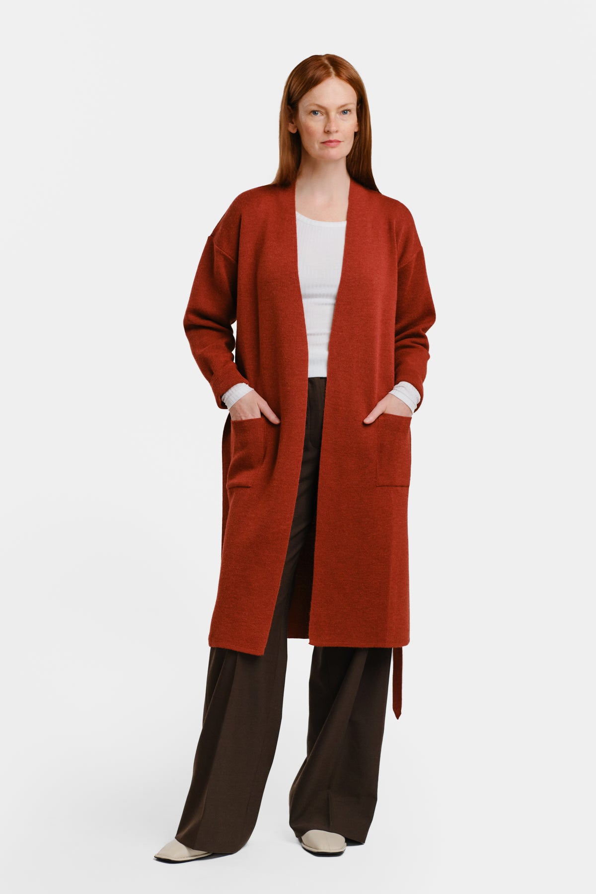 FORWARD cardigan, terracotta