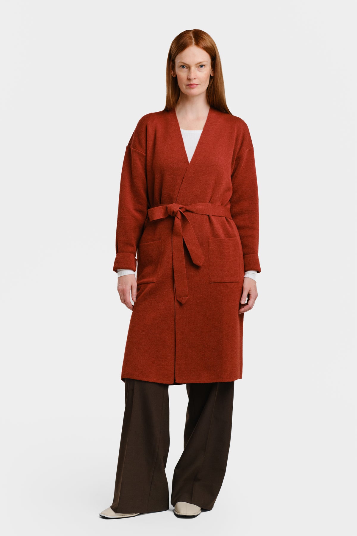 FORWARD cardigan, terracotta