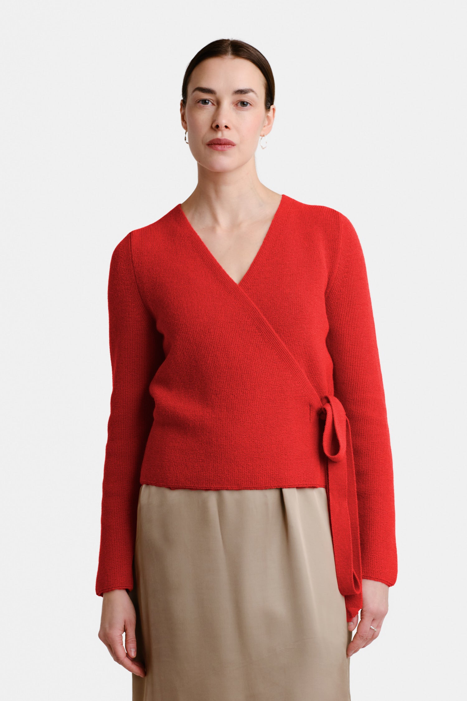Calm Cardigan Cadmium Red