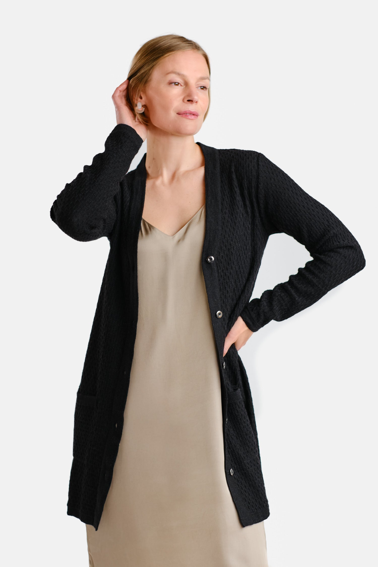 Drizzle Cardigan Black