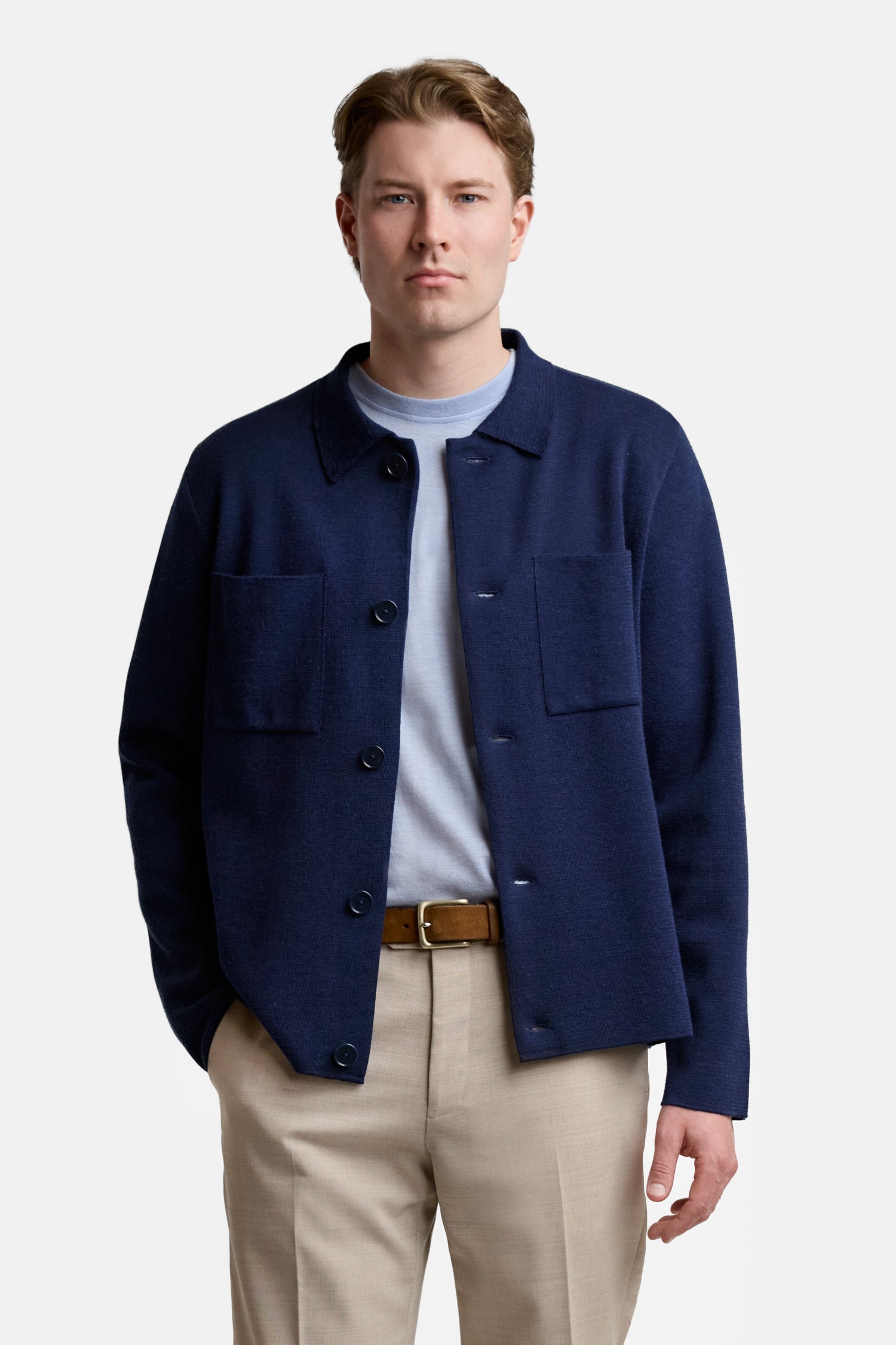 FORTE overshirt, midnight blue