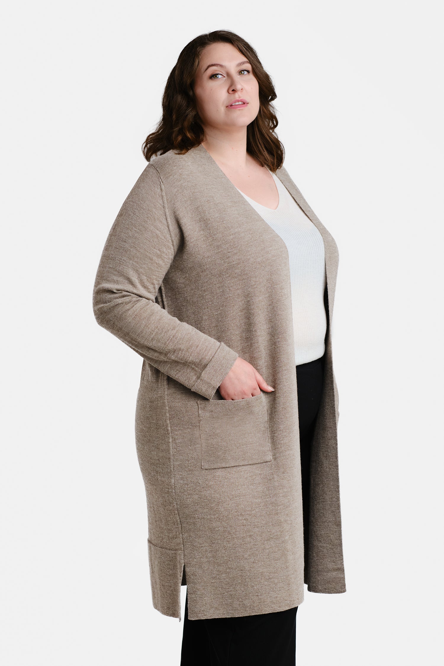 JOY cardigan, greige