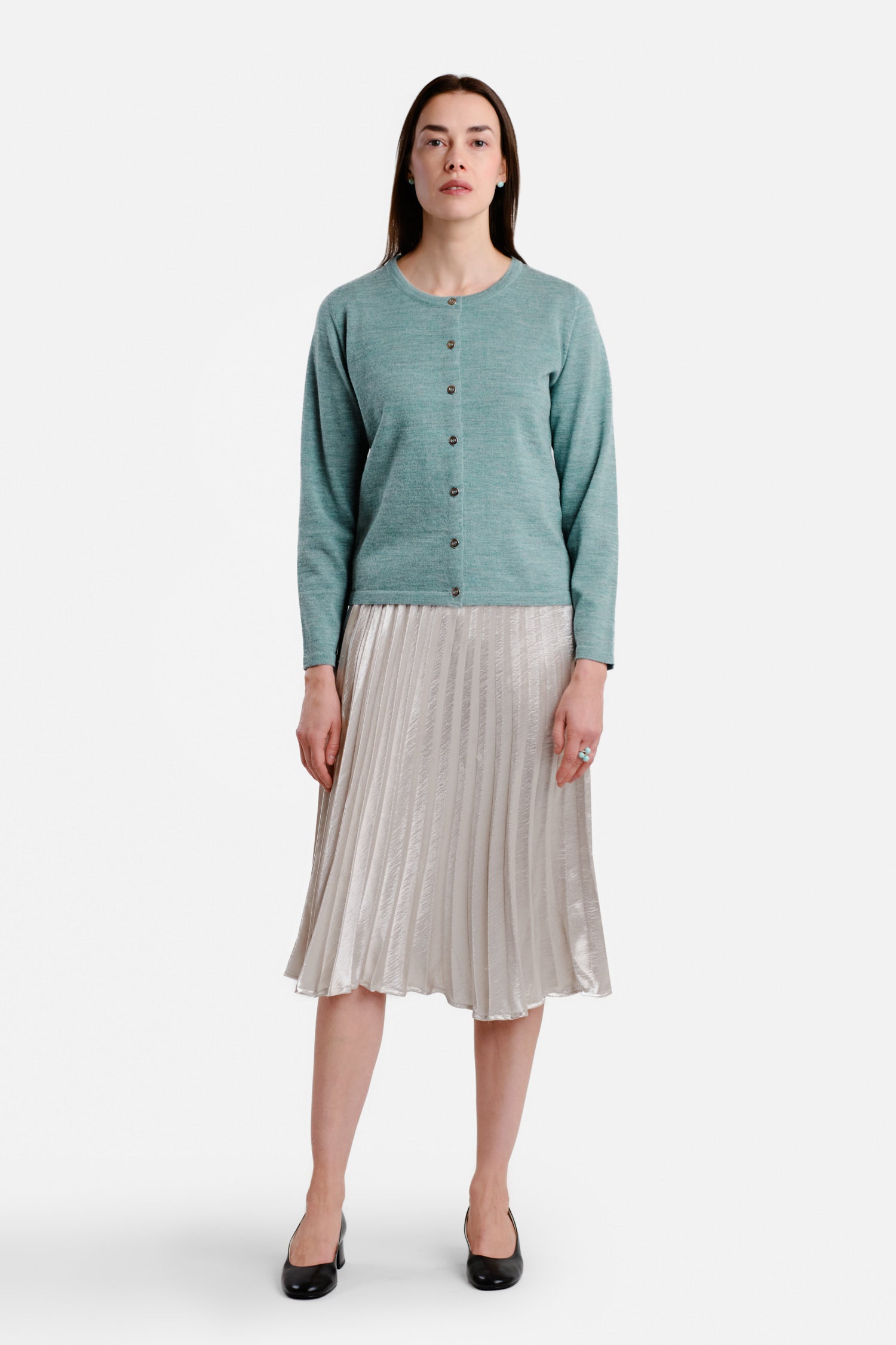Serene Cardigan Light Turquoise