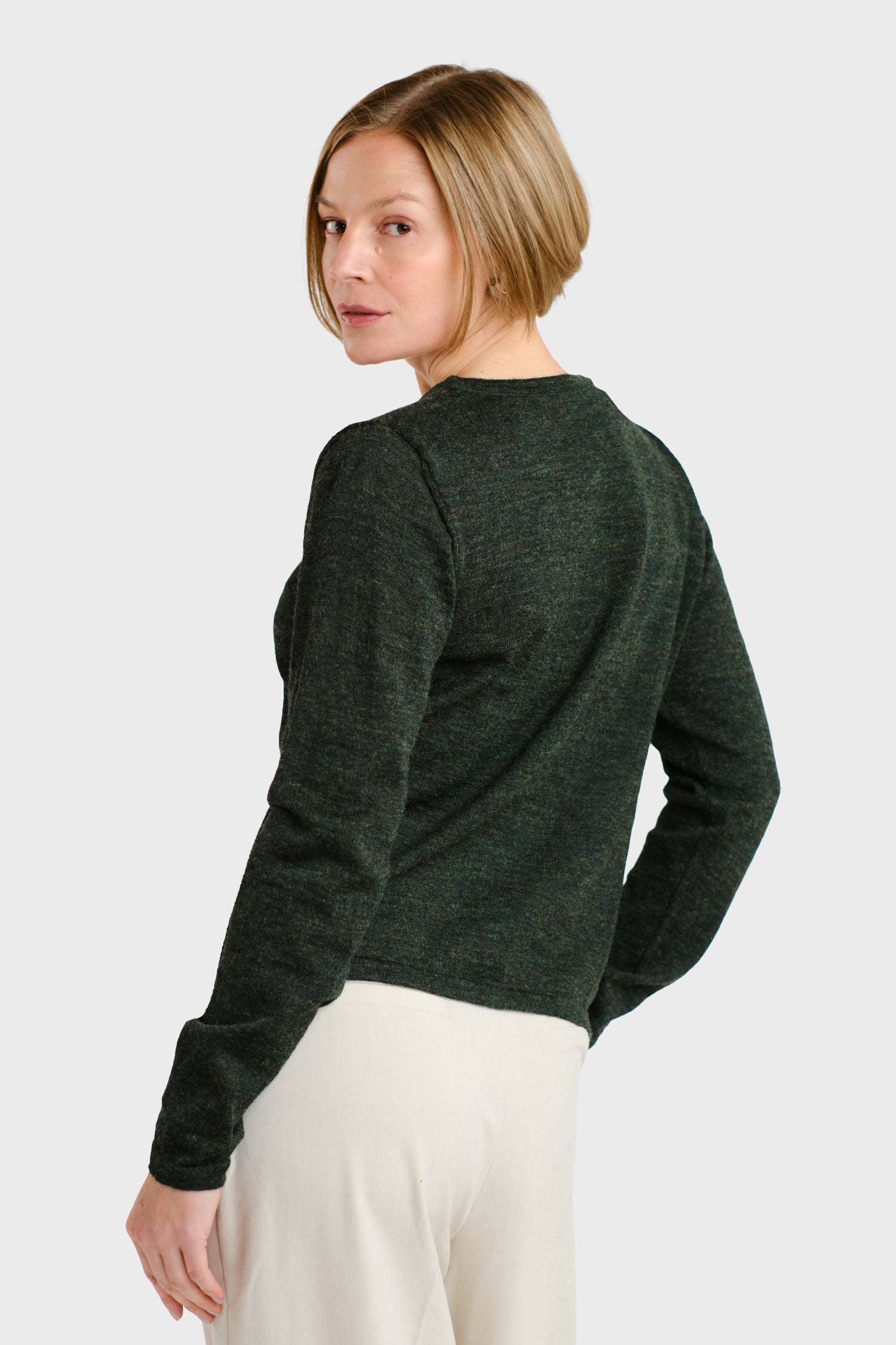 Serene Cardigan Forest Green 2 0