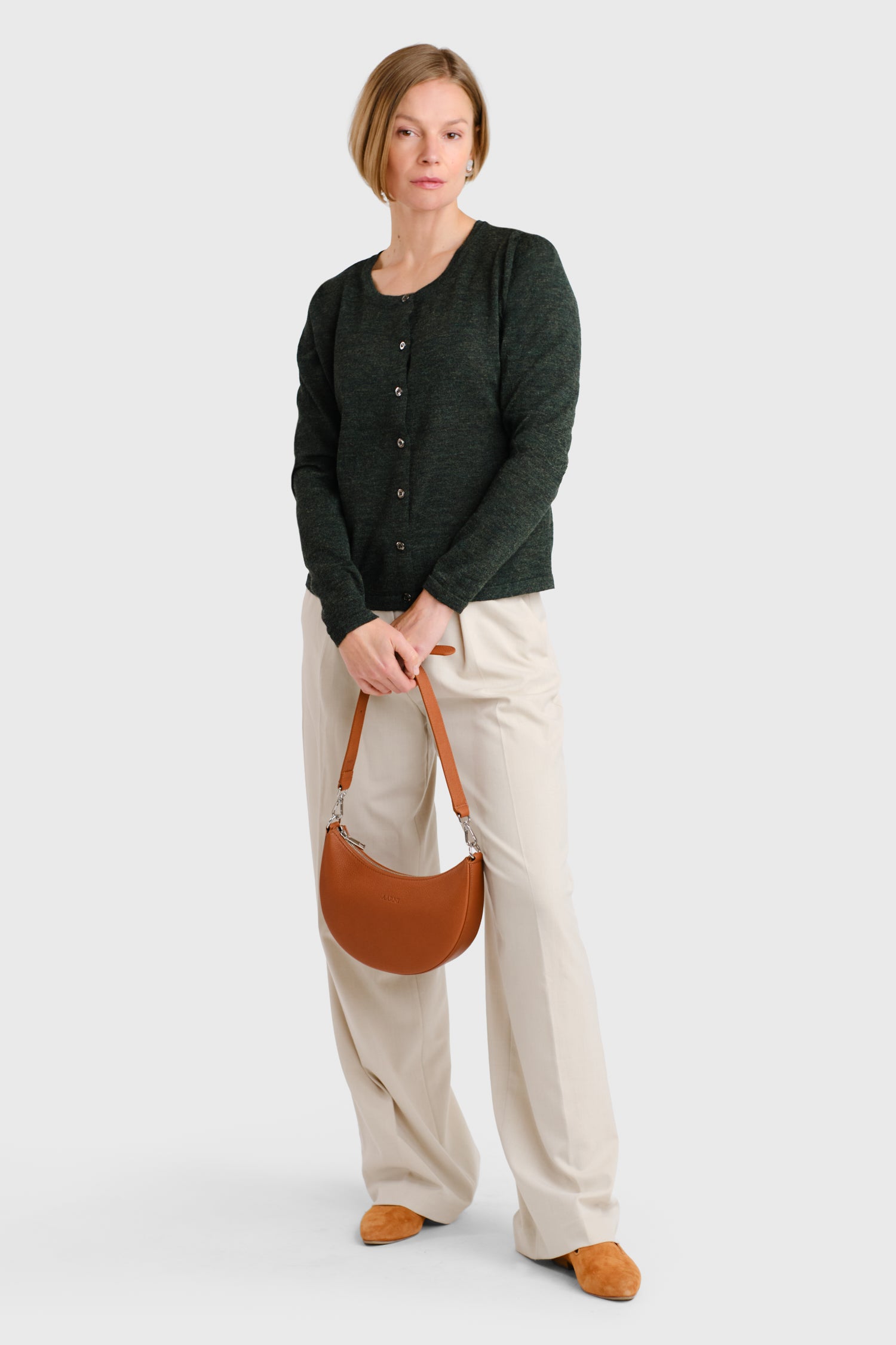 Serene Cardigan Forest Green 2 0
