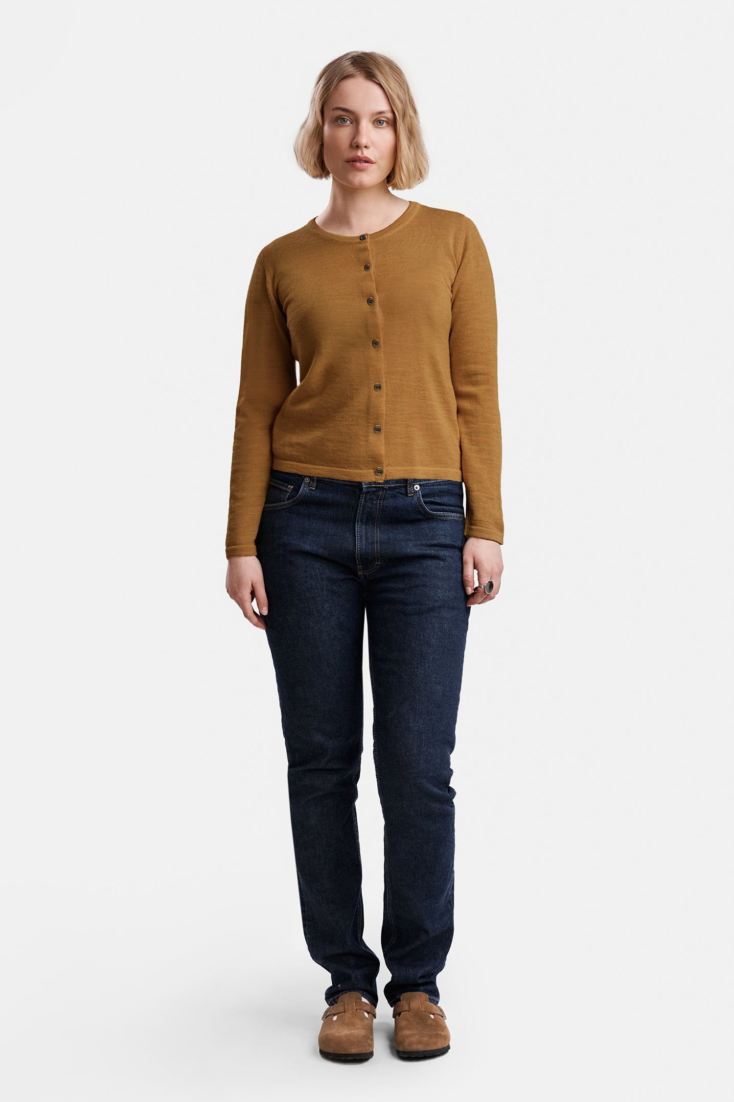 SERENE cardigan 2.0, ochre