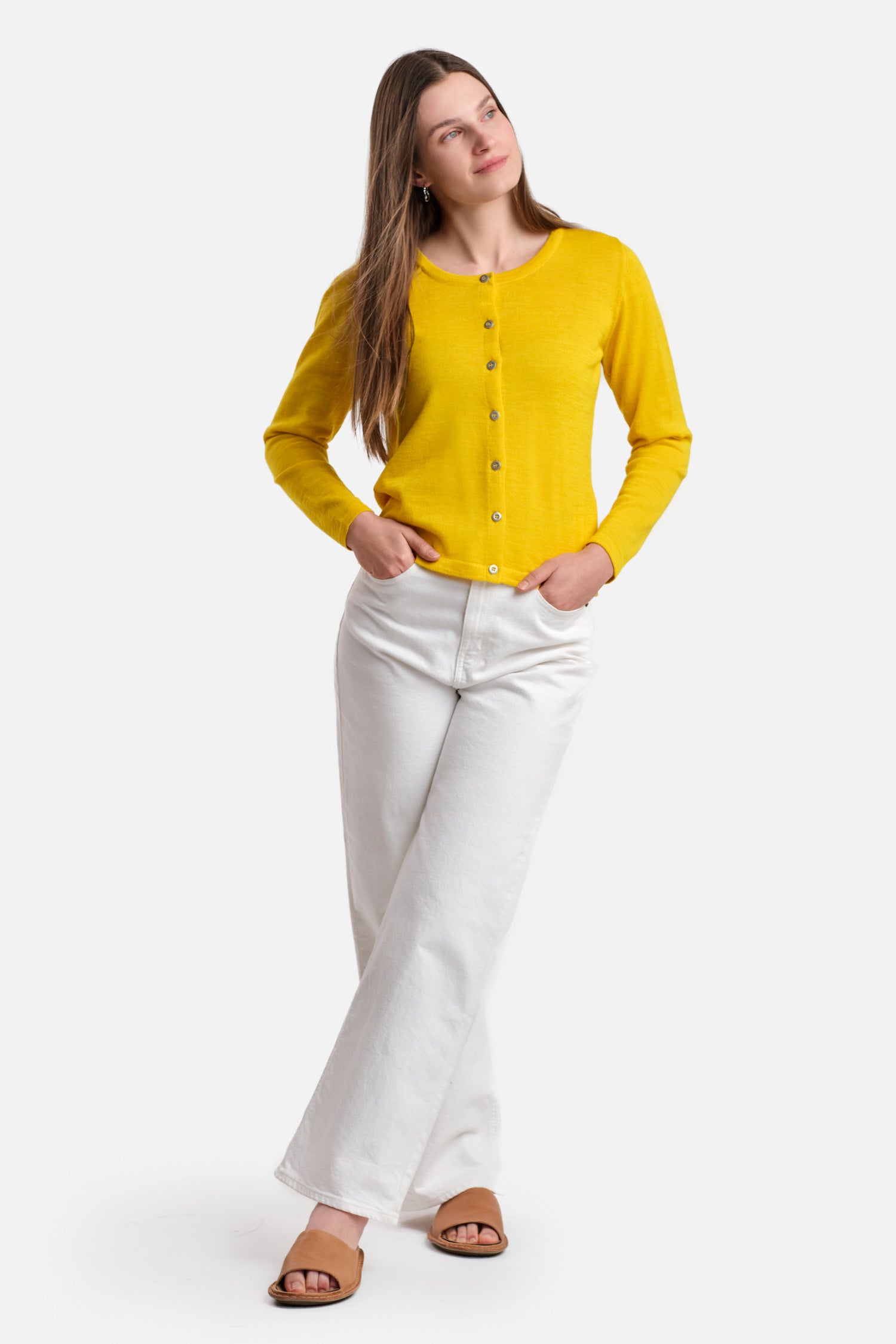Serene Cardigan Yellow