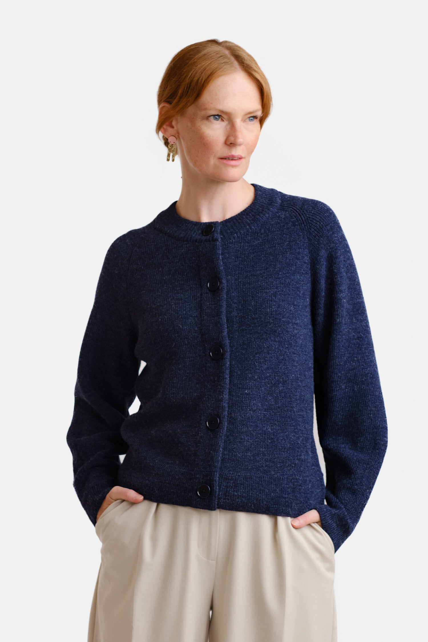 Soon Cardigan Indigo