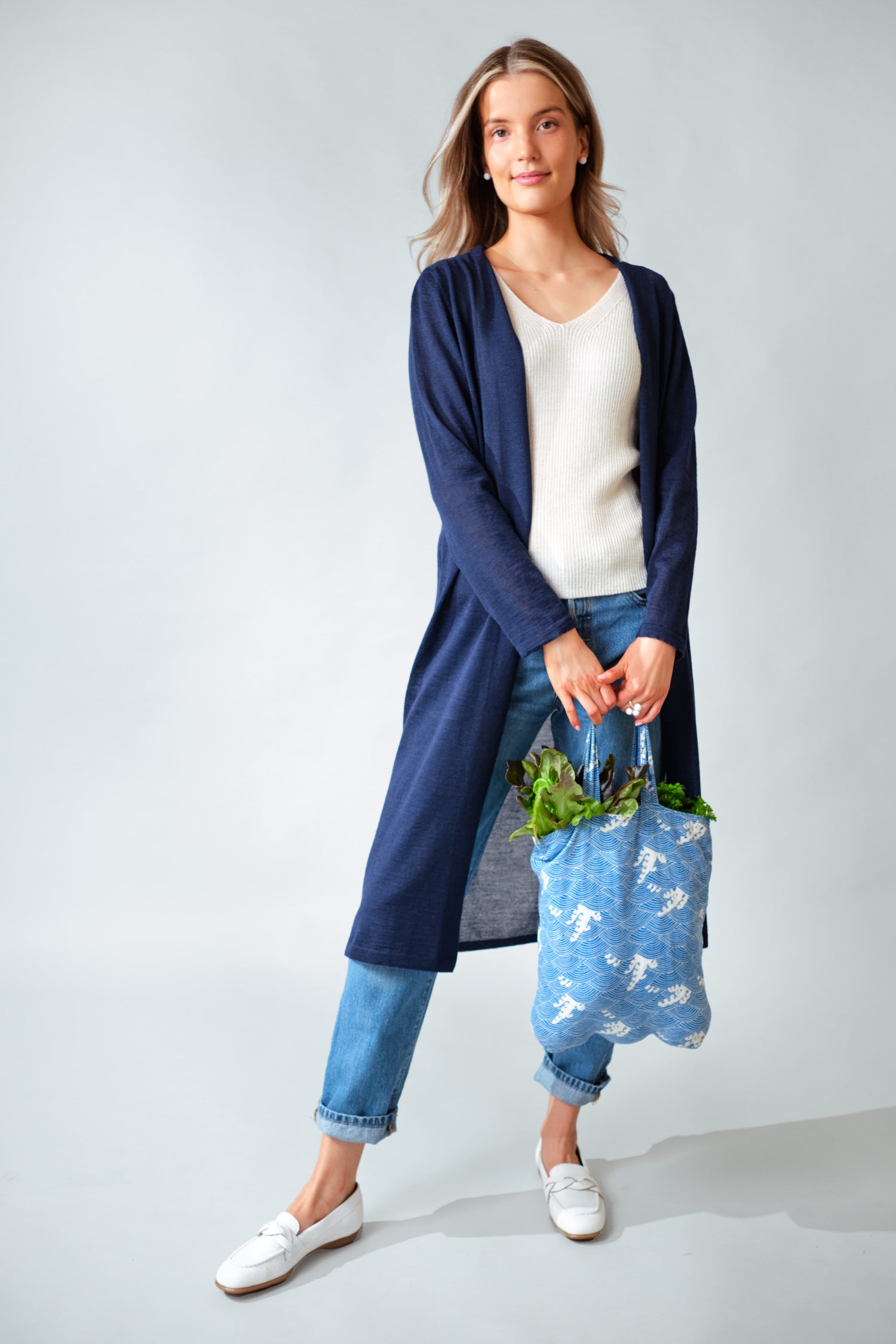 Swan Cardigan Navy