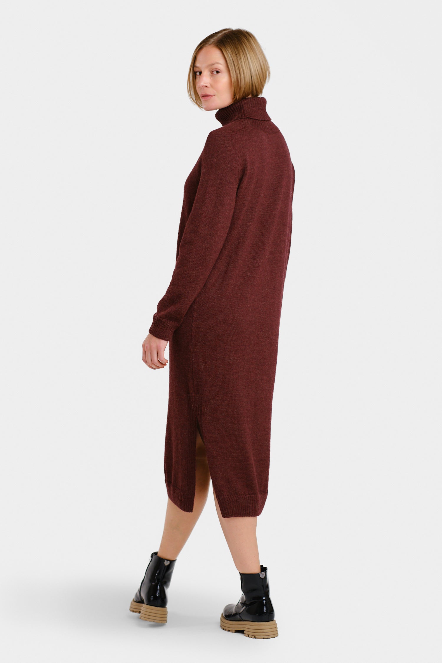 Cozy Maxi Dress Bordeaux