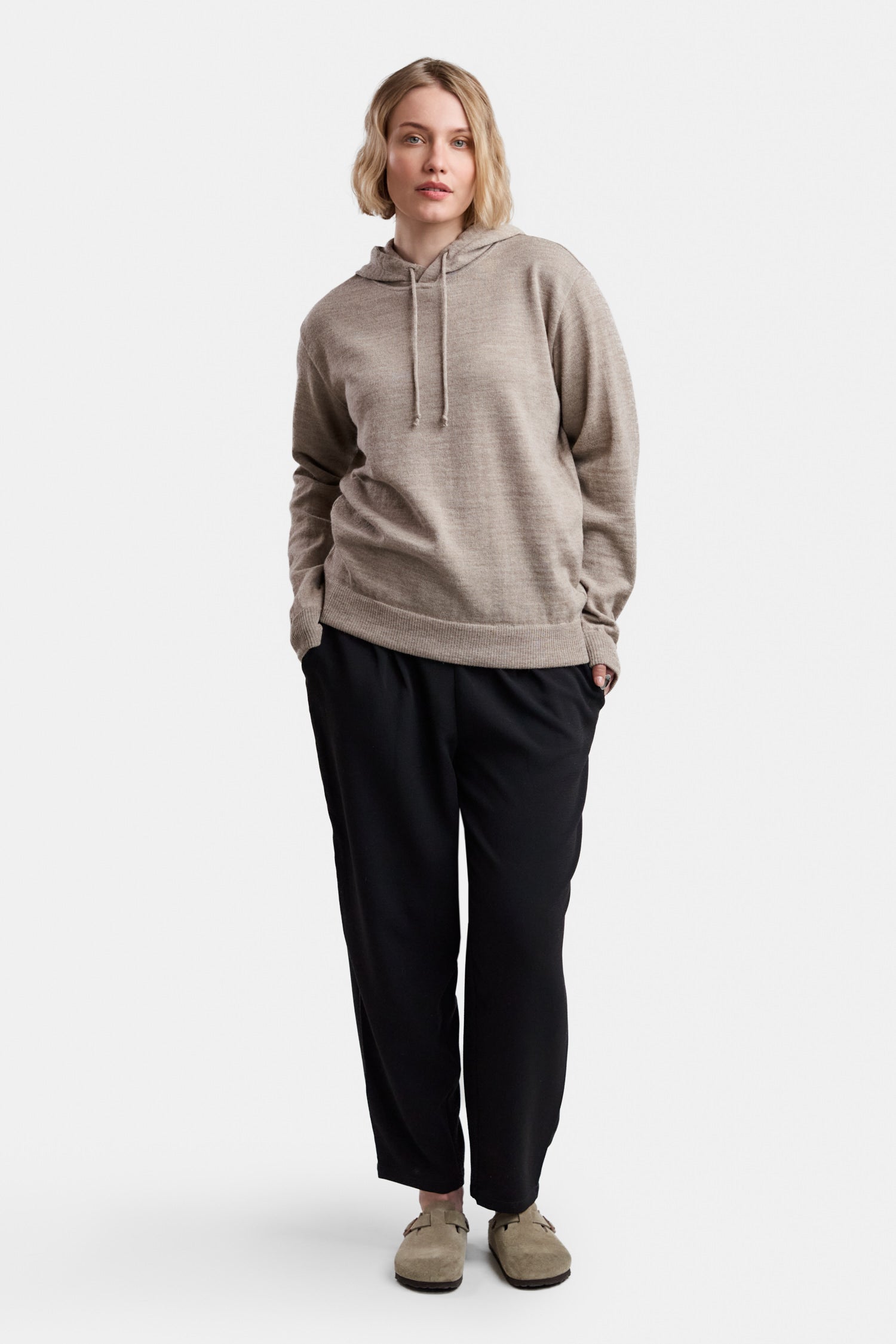 HOODIE pullover, greige