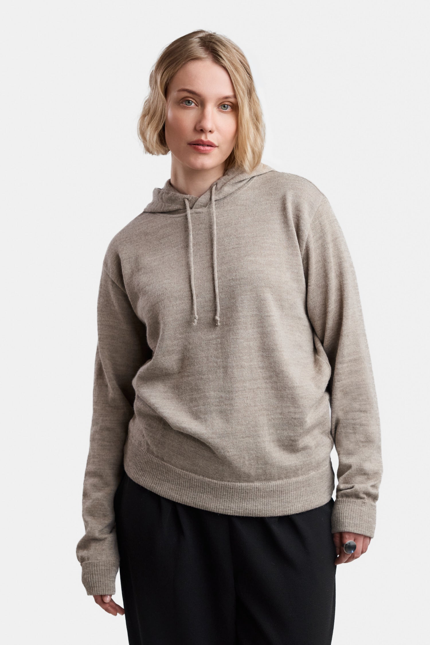 HOODIE pullover, greige