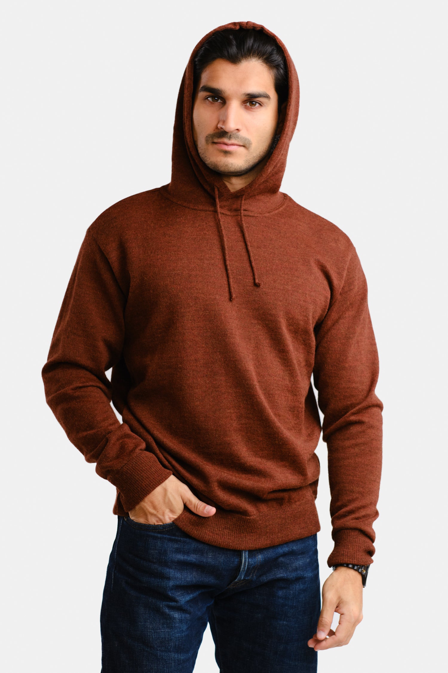 Hoodie Alpaca Hoodie Mahogany