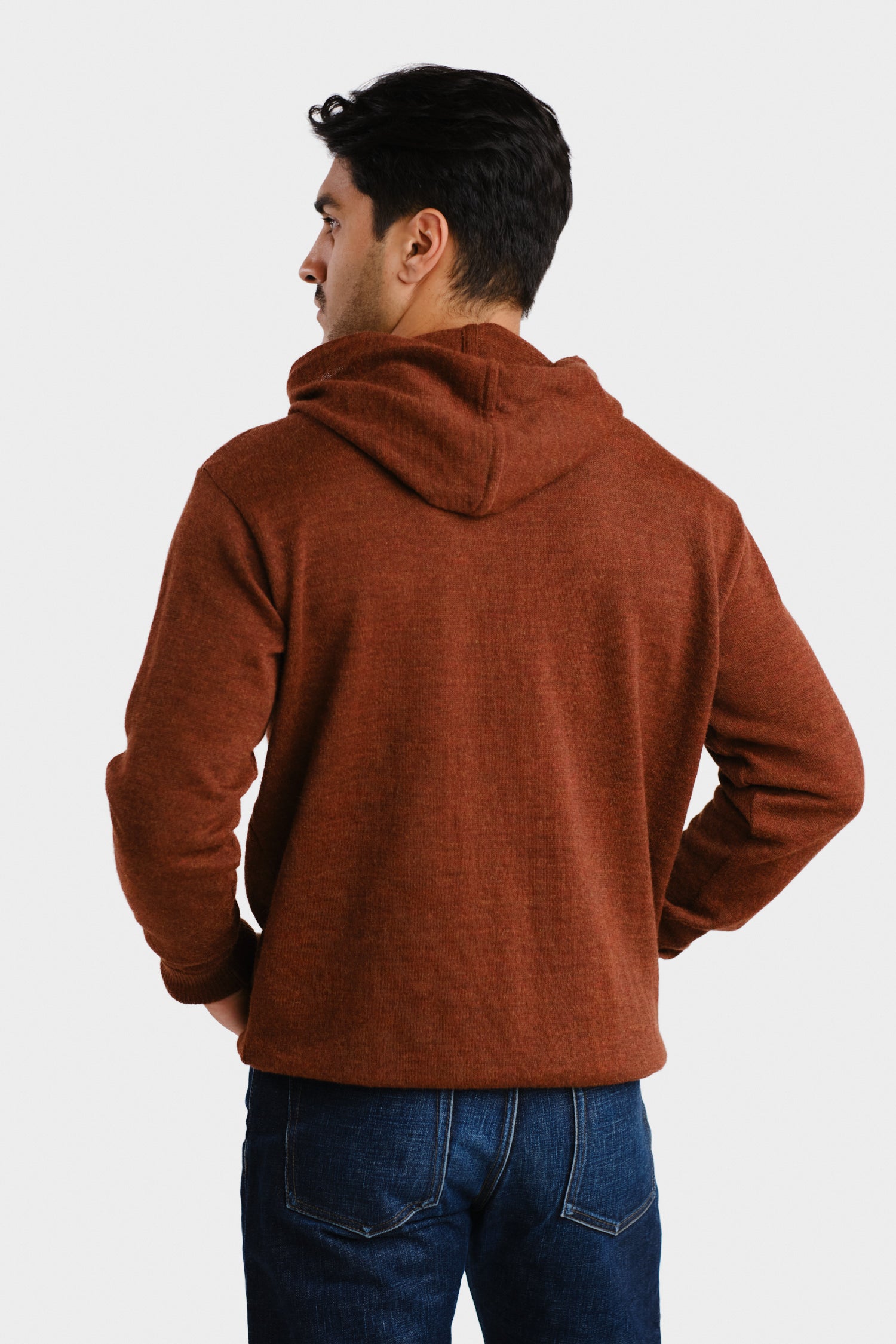 Hoodie Alpaca Hoodie Mahogany