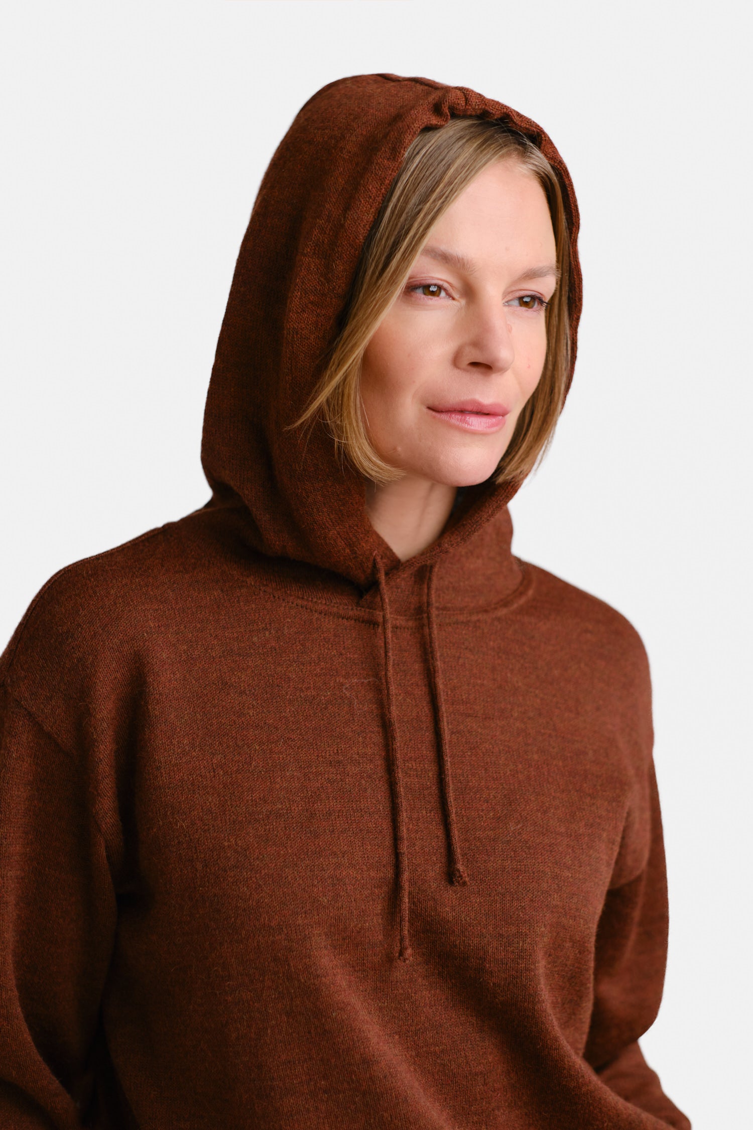 Hoodie Hooded Sweater Mahogany