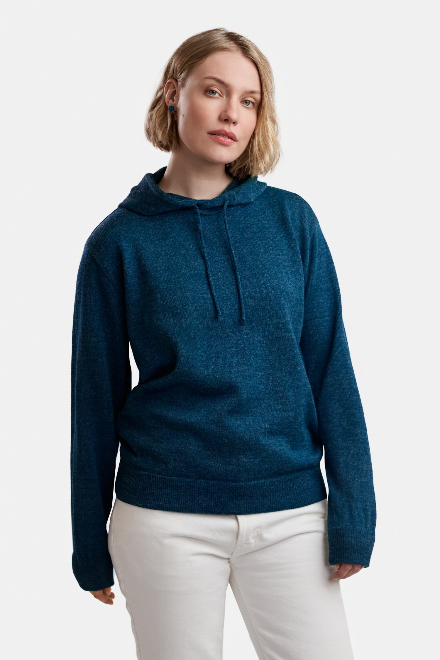 HOODIE pullover, petrol
