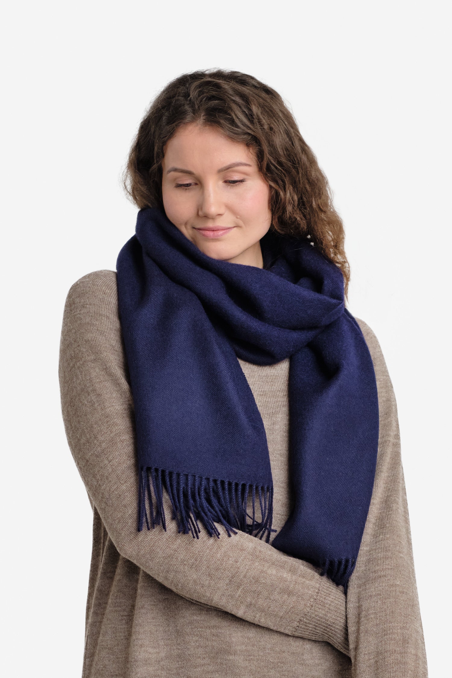 Midi Shawl Navy