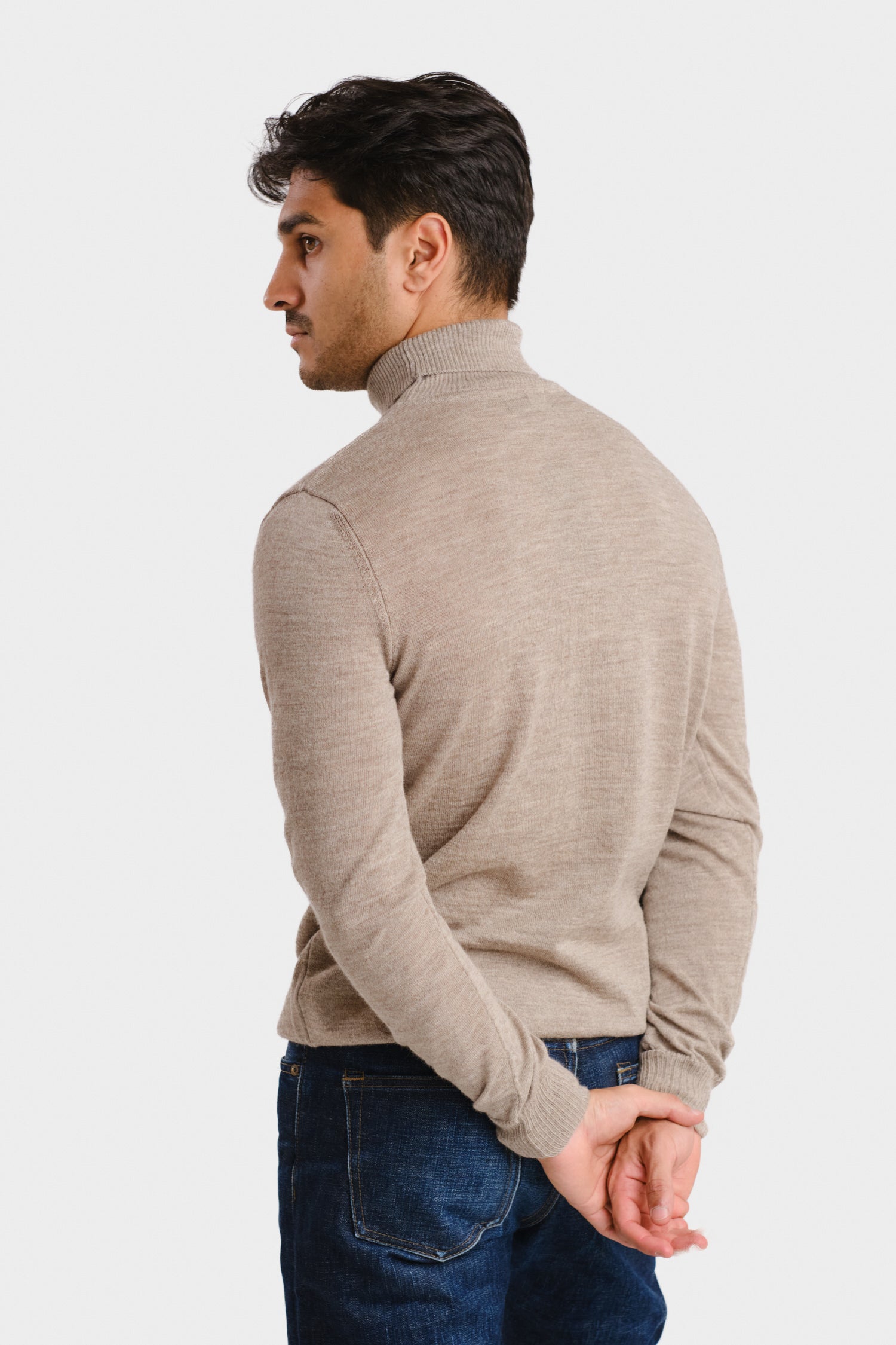 Turtleneck Greige Roll Neck