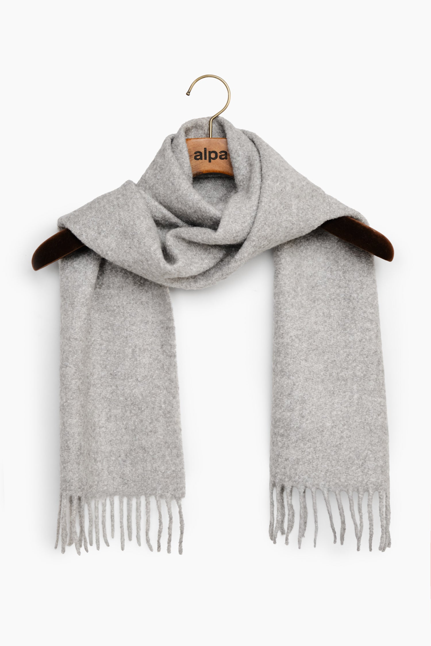 Curl Boucle Scarf Middle Grey