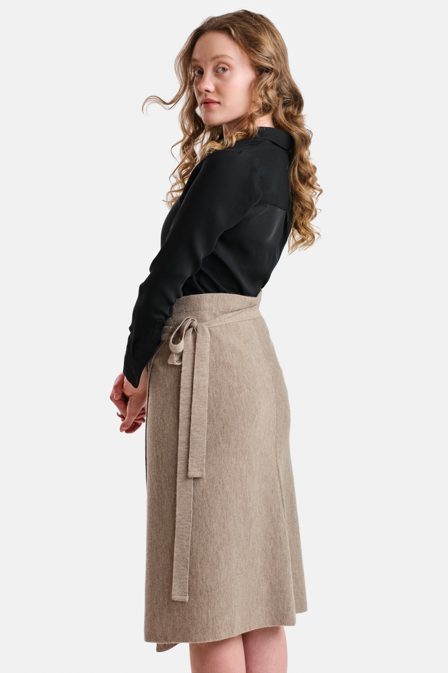 Origami Skirt Greige