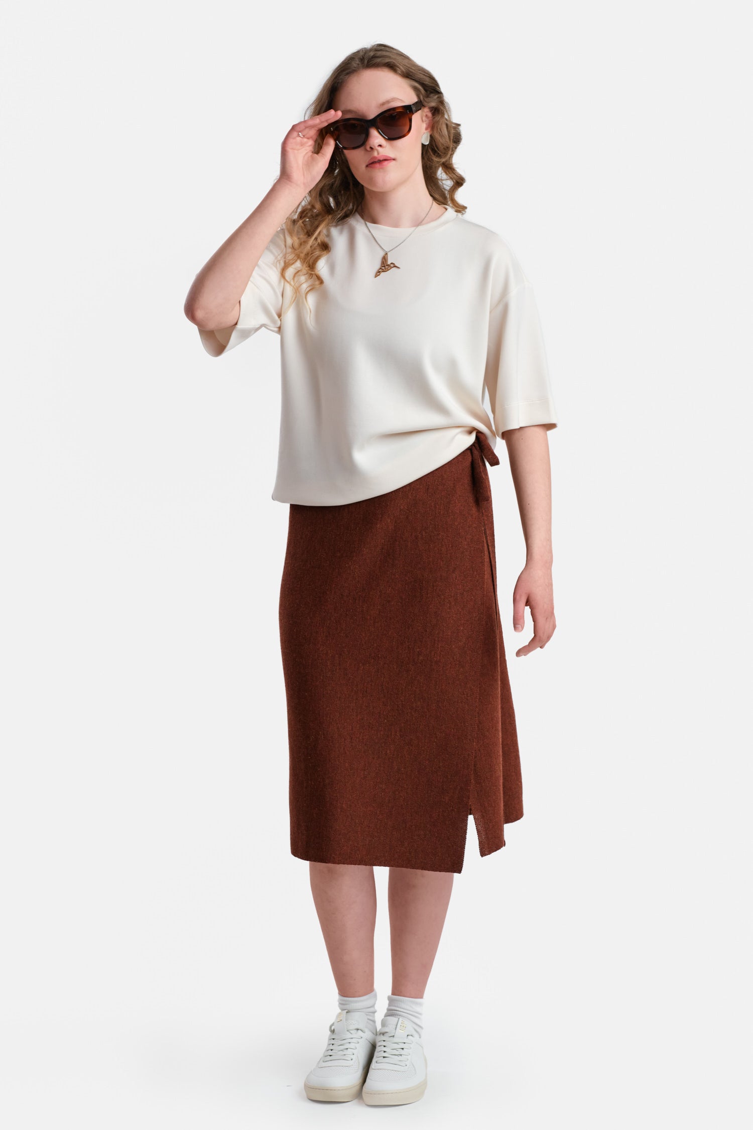 Origami Skirt Mahogany