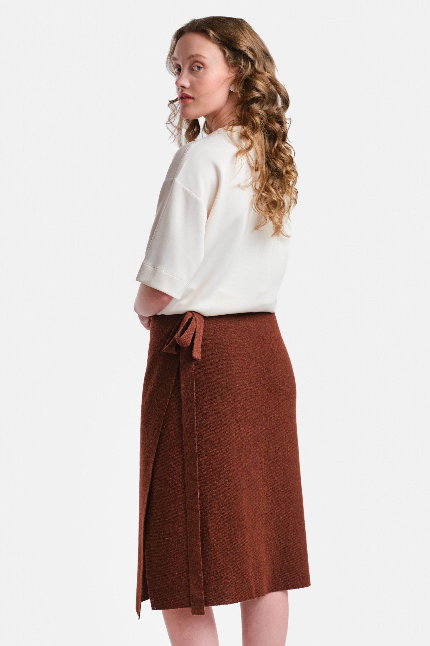 Origami Skirt Mahogany