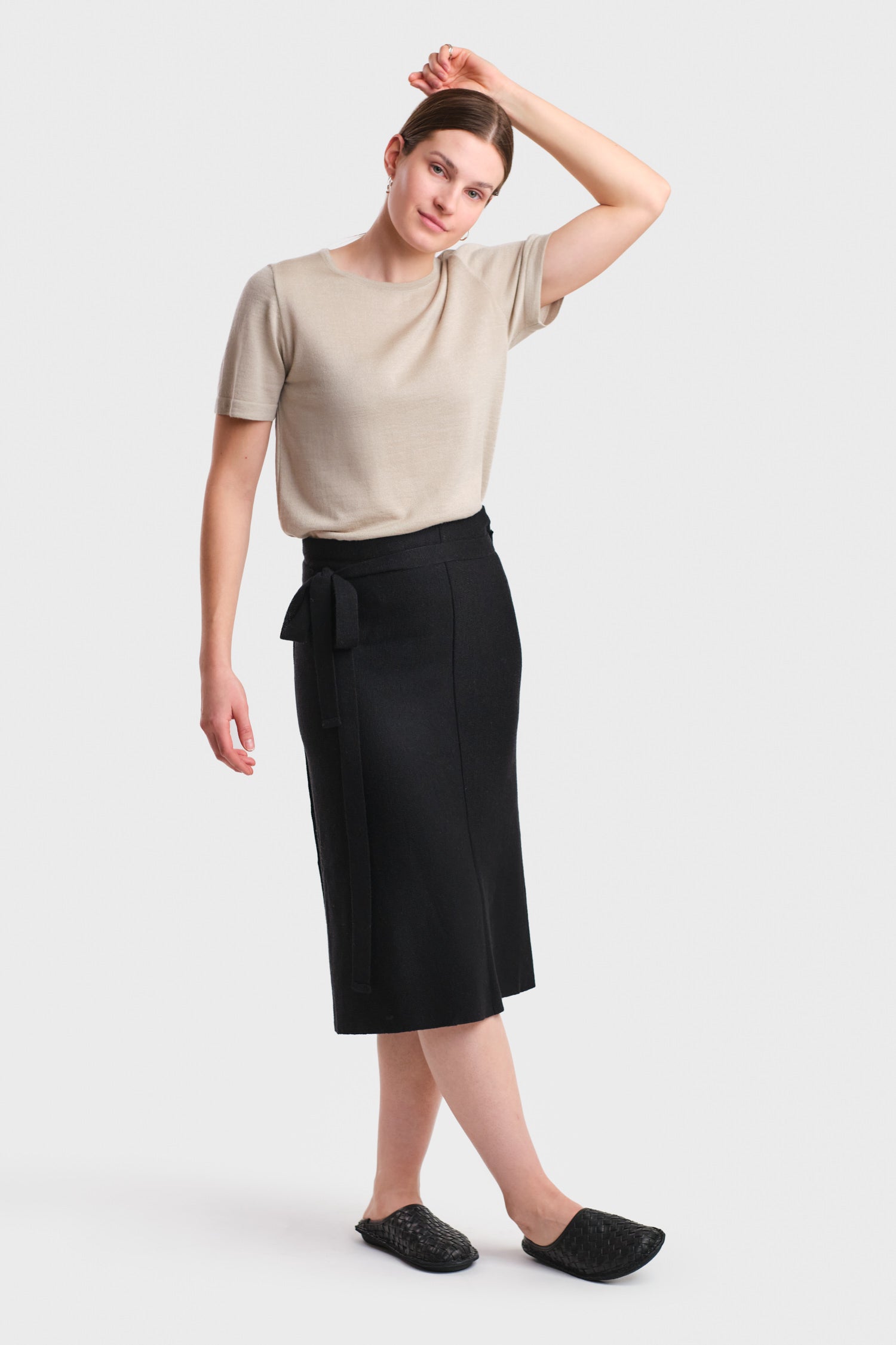 Origami Skirt Black
