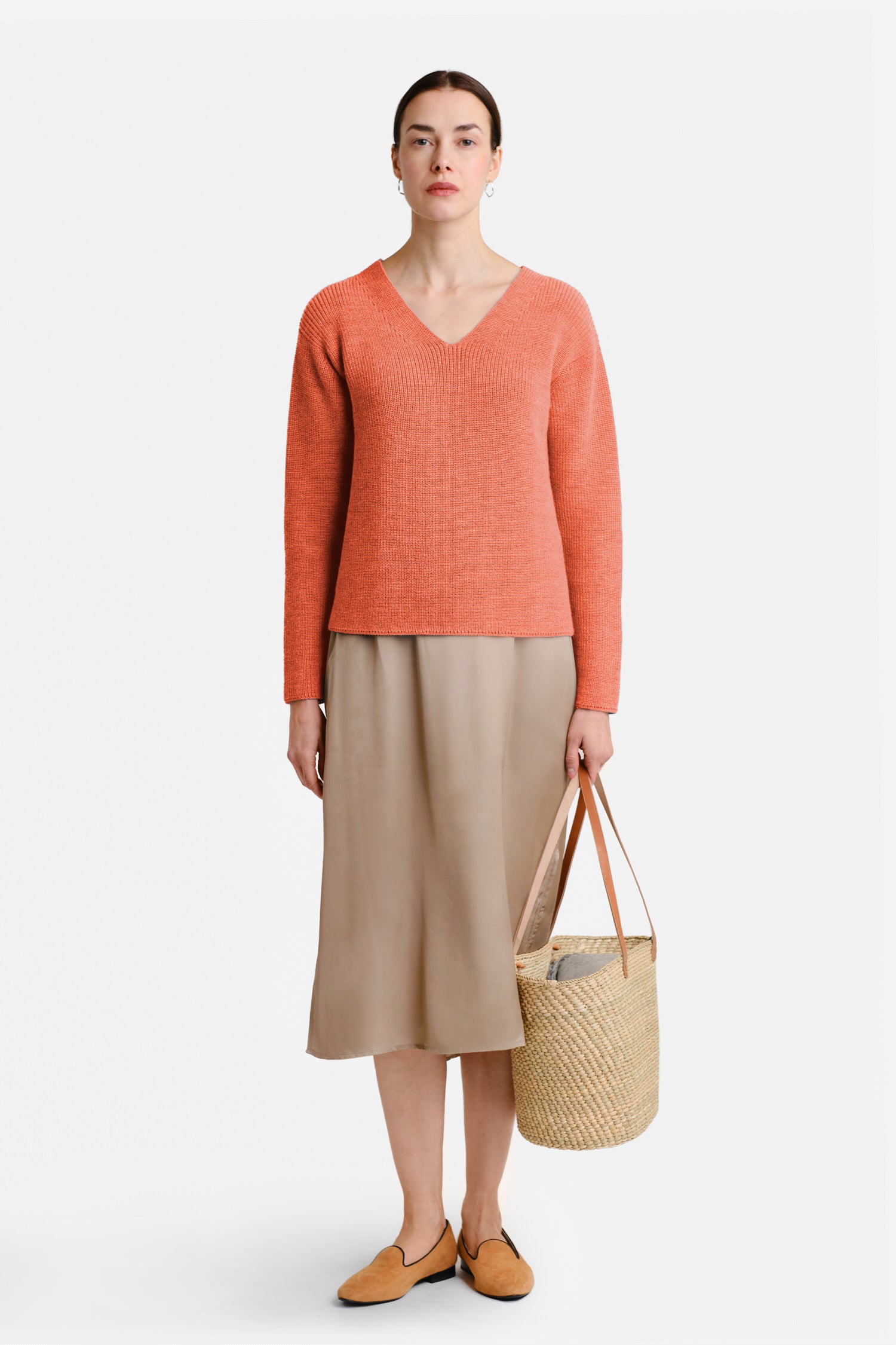 Chunky Knit Sweater Peach