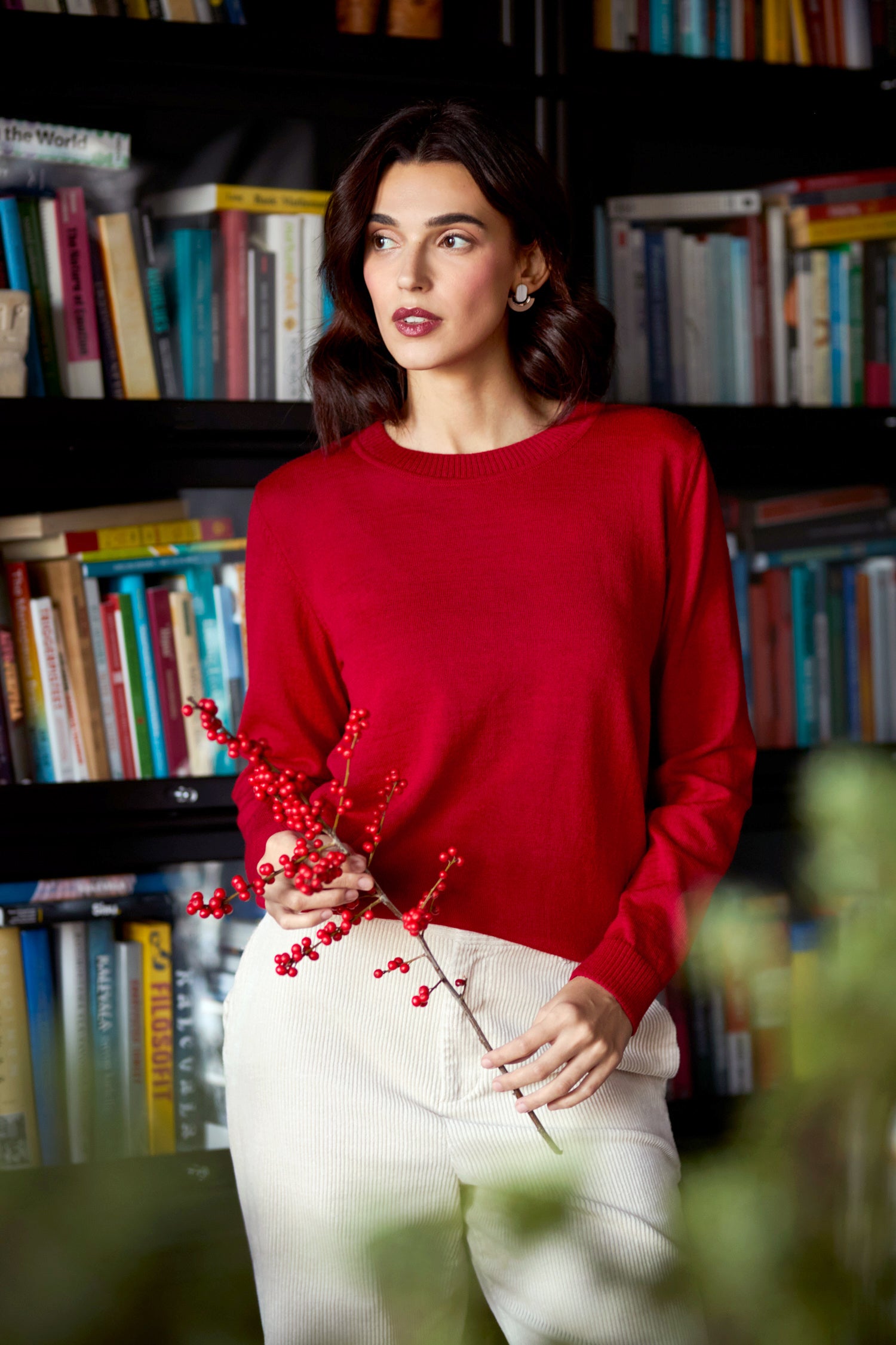 Clear Jumper Lingonberry
