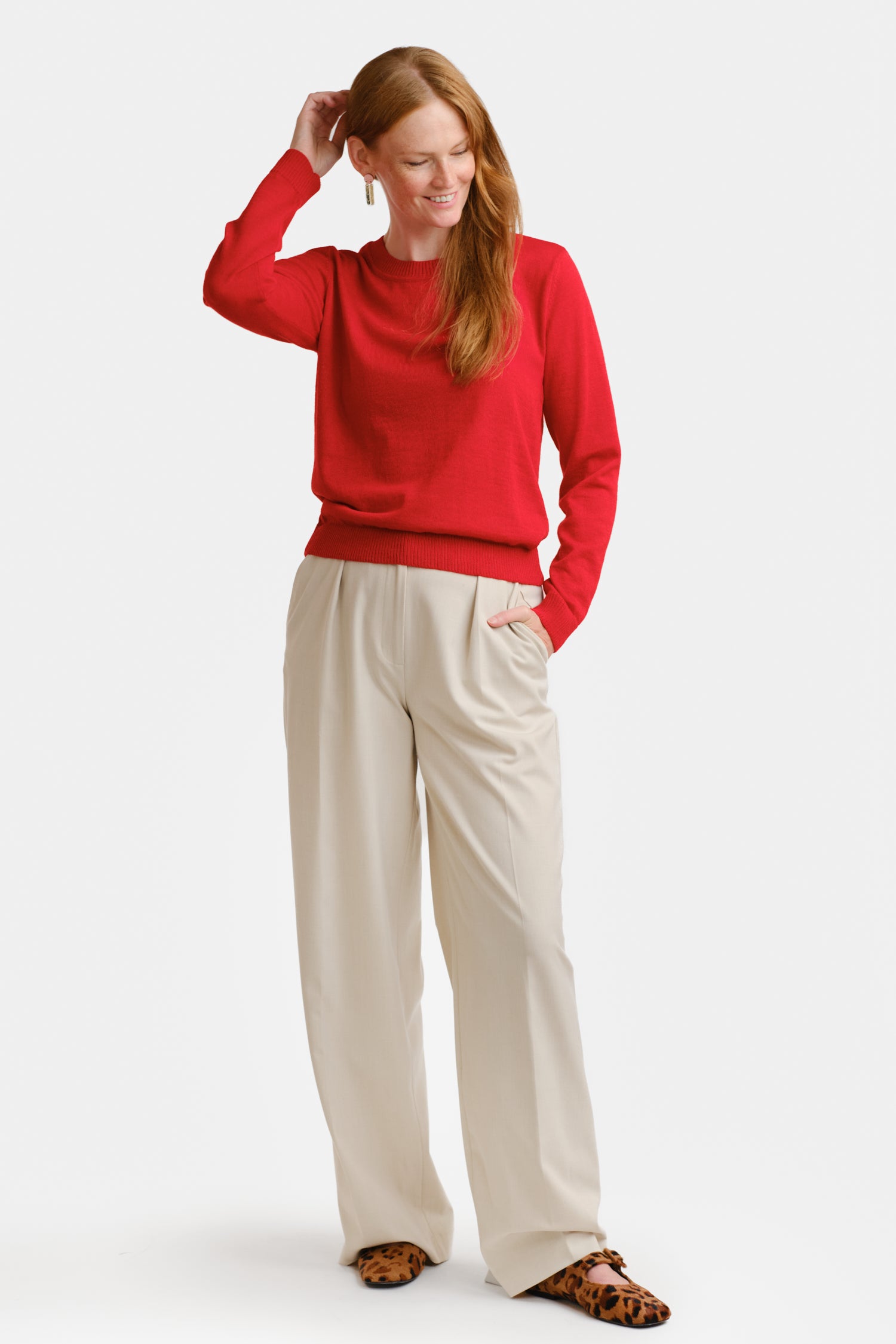 Clear Jumper Lingonberry