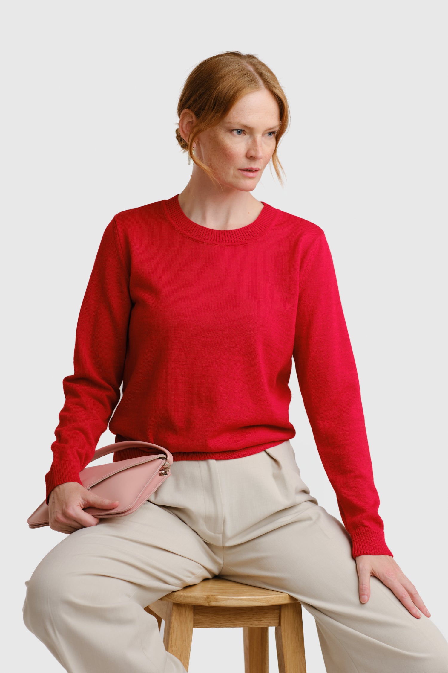 Clear Jumper Lingonberry