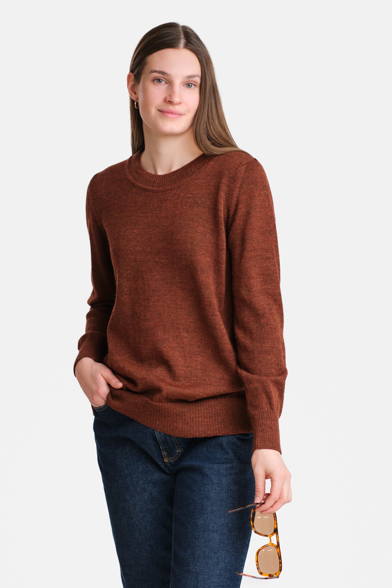 Dialogue Sweater Mahogany