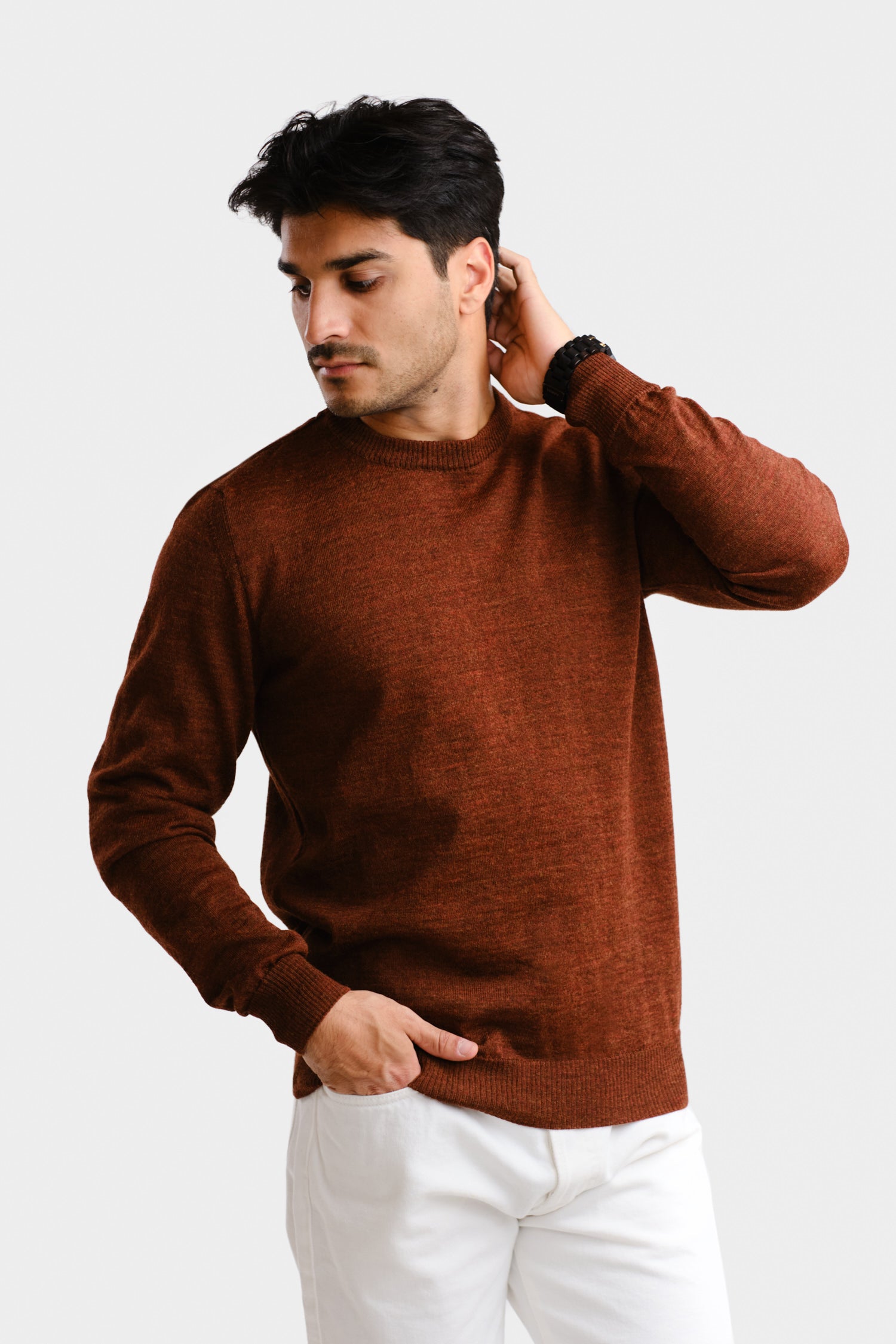 ELEMENT knit sweater, mahogany | Alpa
