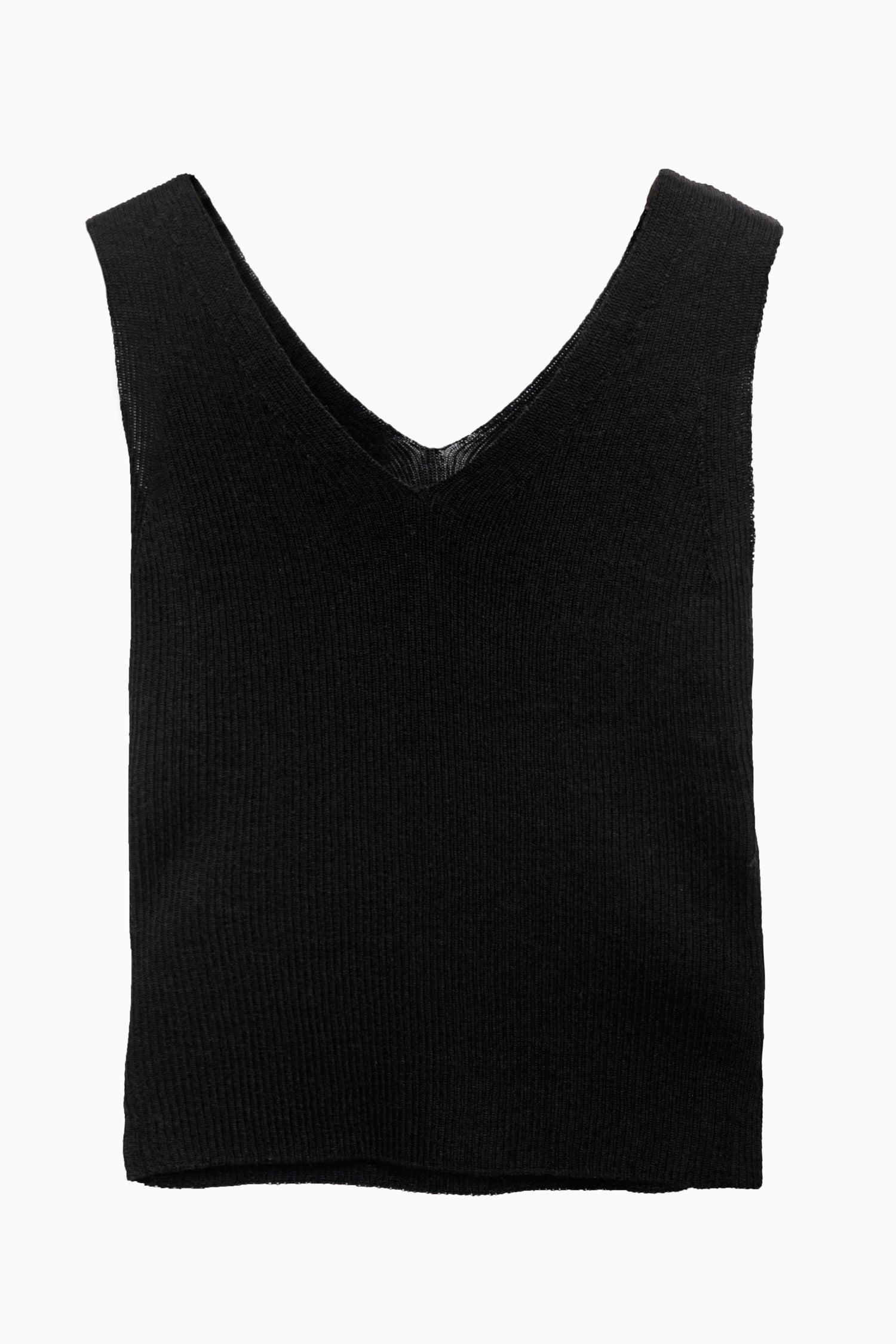 Flow Knitted Top Black