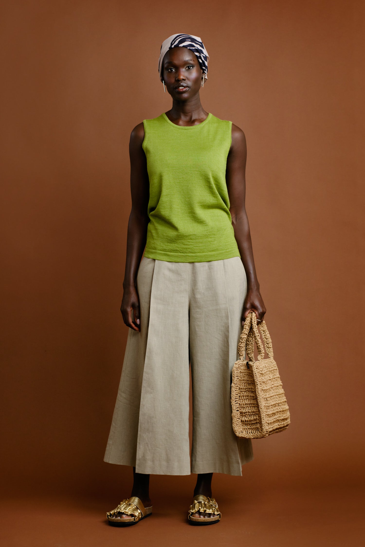 Sense Knitted Top Lime