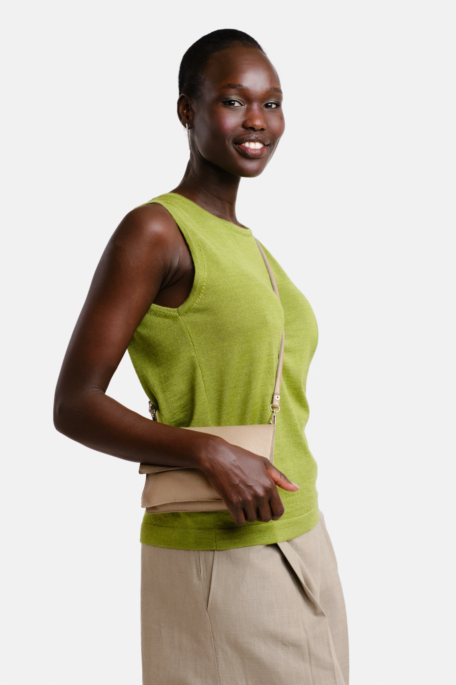 Sense Knitted Top Lime