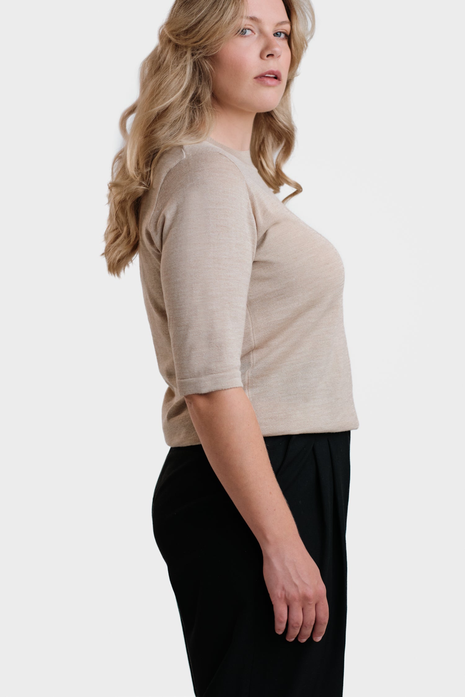 Pearl T Shirt Beige