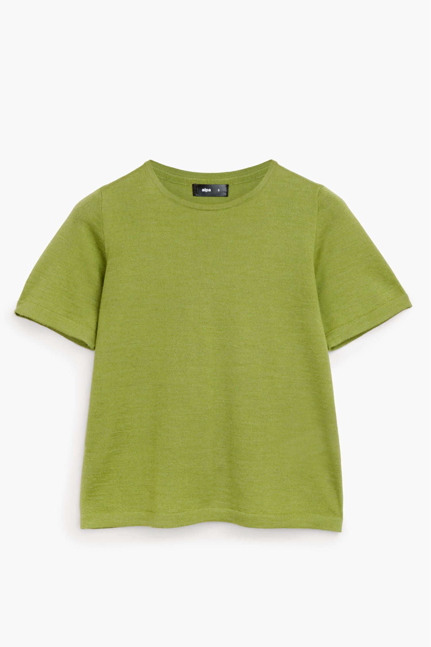 Simple Knit T Shirt Lime