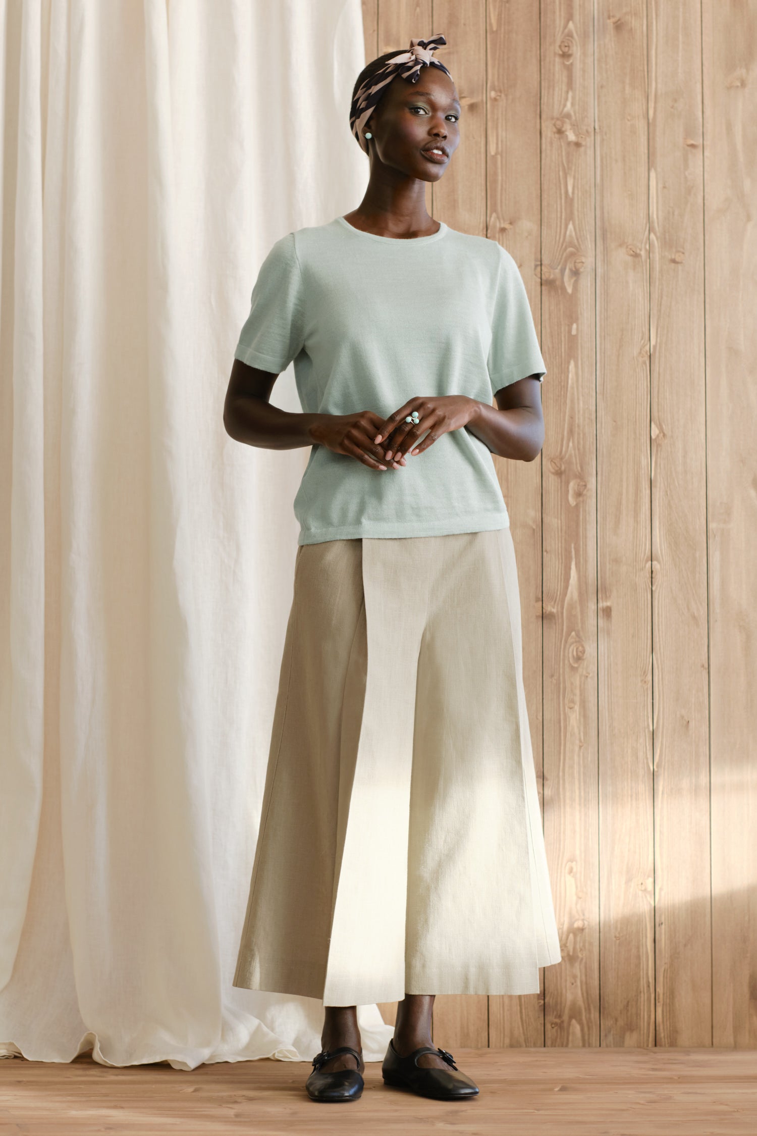 Simple Knit T Shirt Mint