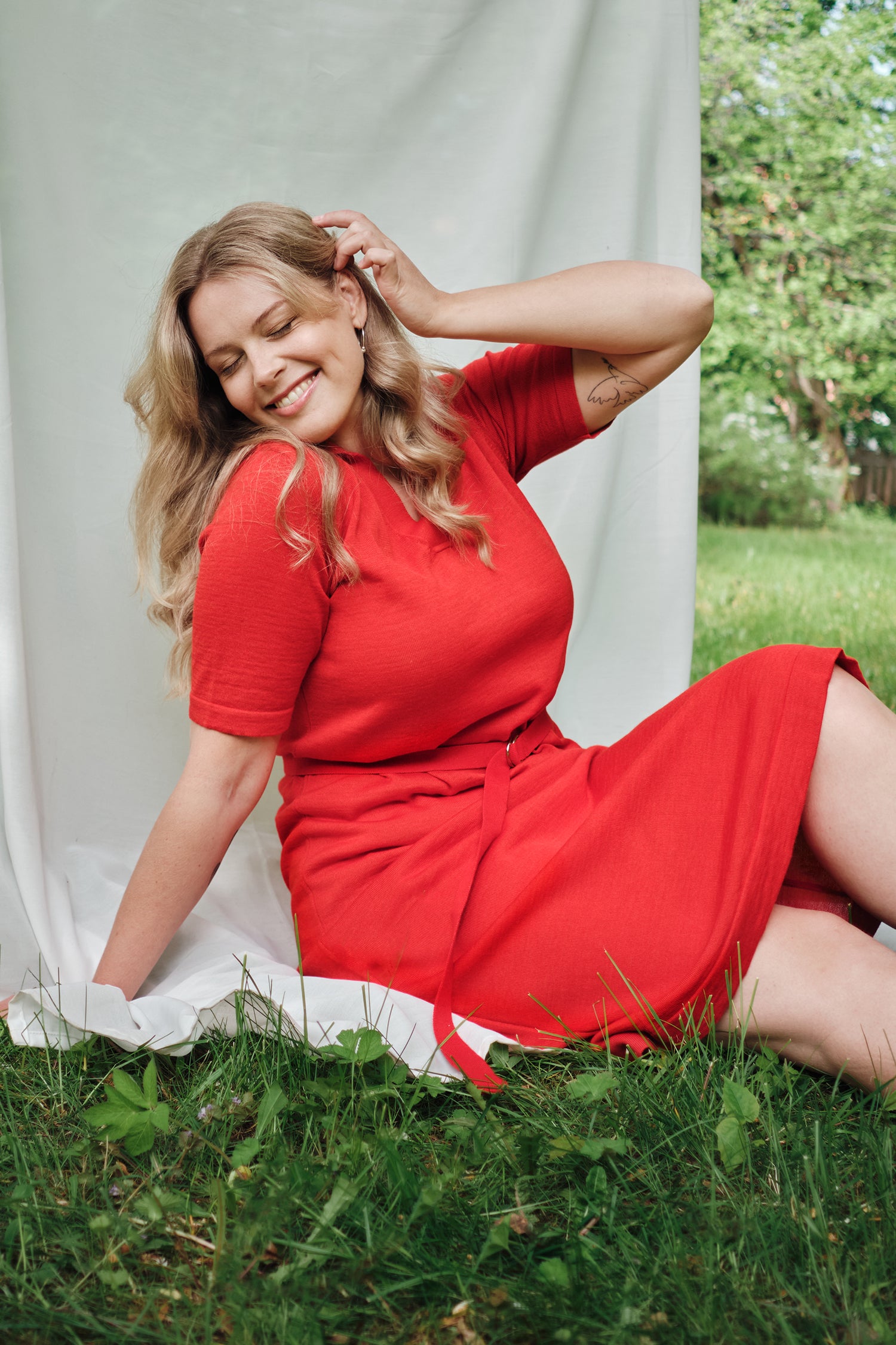 VOYAGE knitted dress, scarlet red | Alpa VOYAGE knitted dress, scarlet red | Alpa