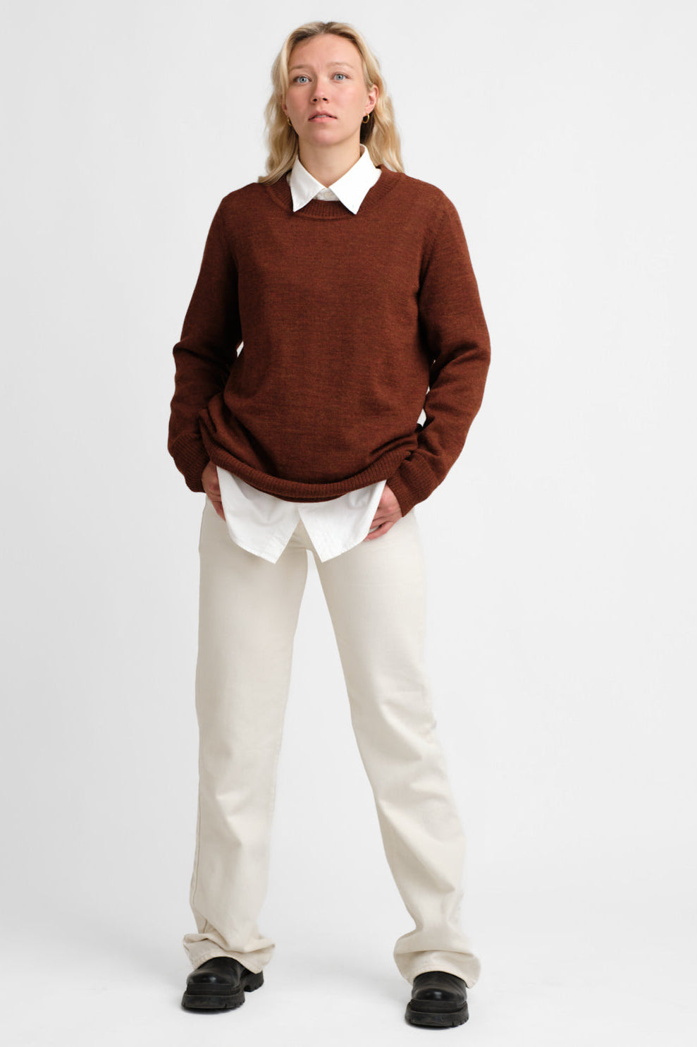 Dialogue Sweater Mahogany