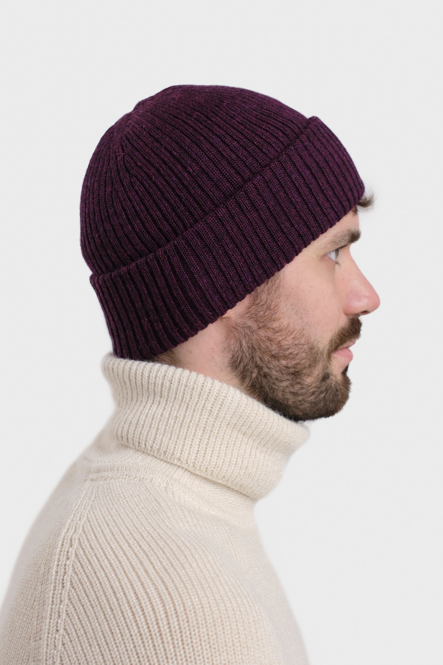 Fold Beanie Plum