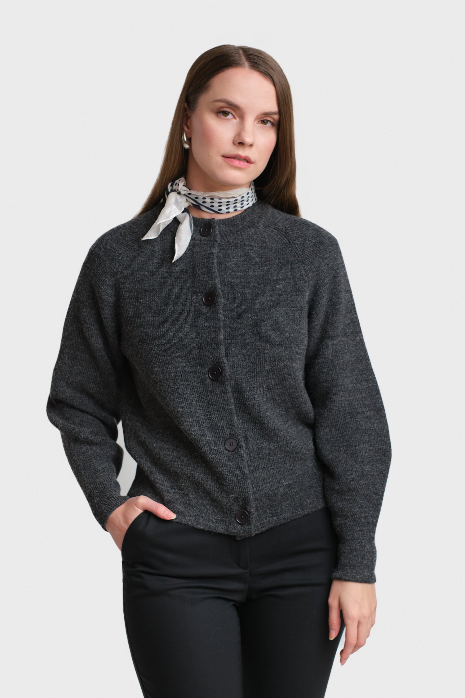 Soon Cardigan Dark Grey