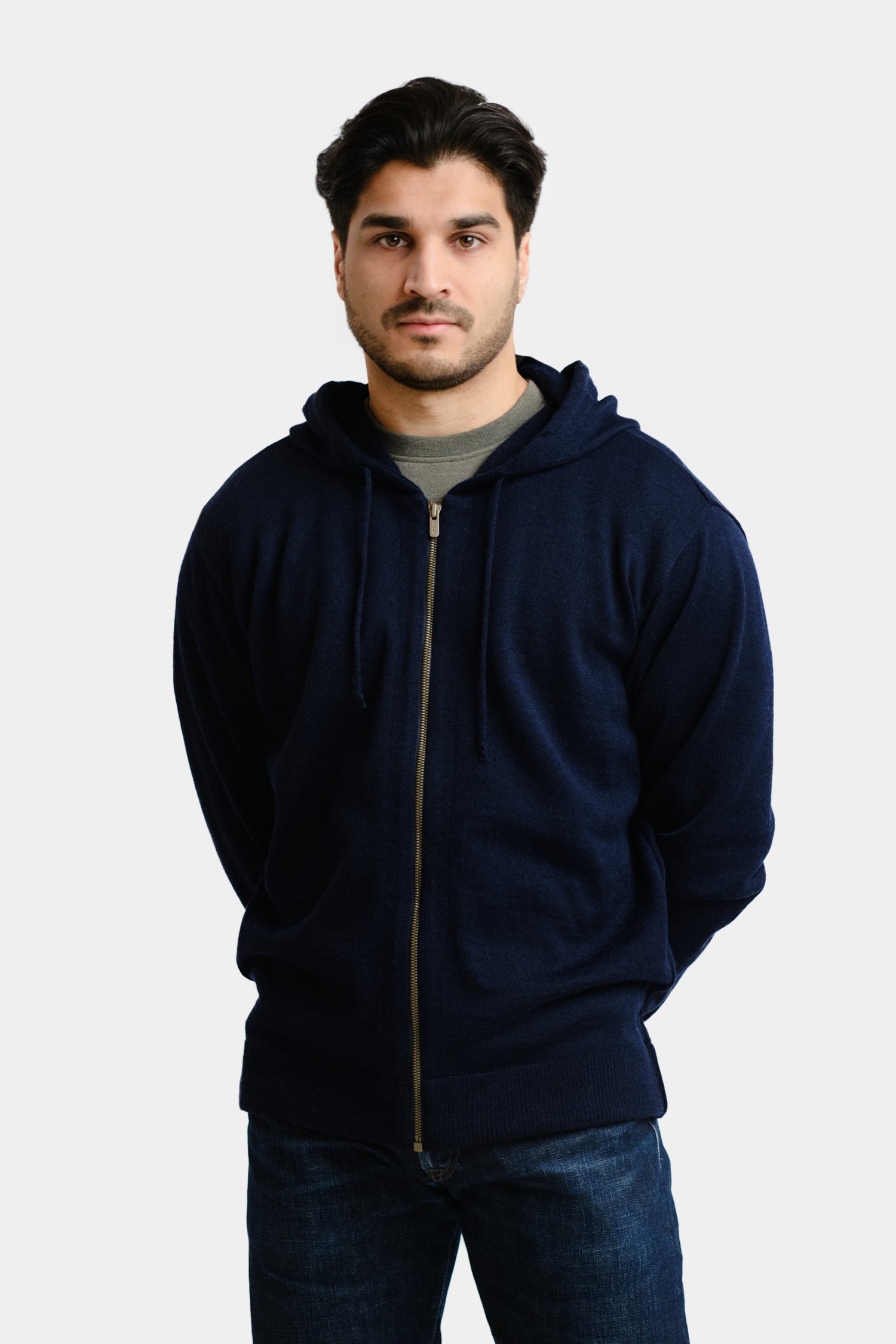 deepweb zip up hoodie size-α ネイビー HOODIE ZIP alpaca hoodie, navy | Alpa