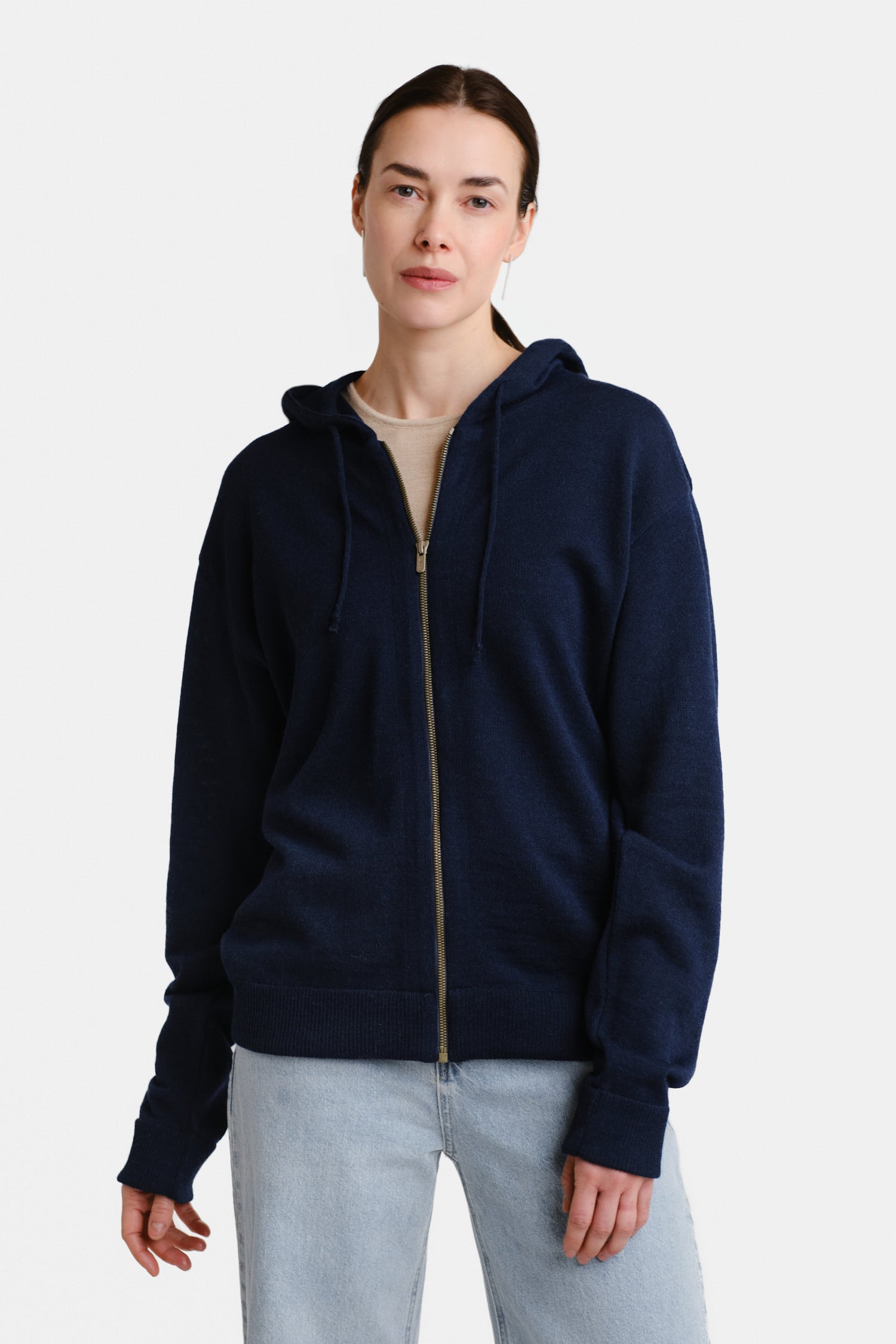 Hoodie Zip Zip Hoodie Navy